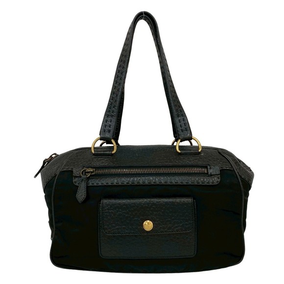 PRADA Black Leather Boston Bag - Picture 1 of 10